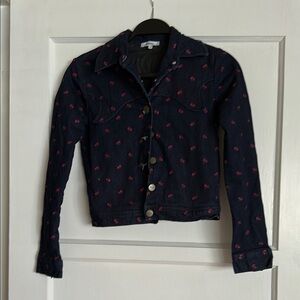 Miaou western rose embroidered jacket xs